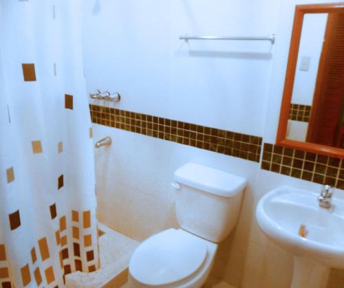 A bathroom at Hotel Soriente