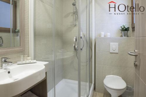 Et badeværelse på HOtello guest suites