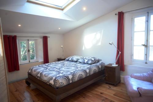 Ένα ή περισσότερα κρεβάτια σε δωμάτιο στο Petit Balaguier