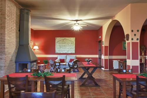 En restaurant eller et andet spisested på Casa Rural Romana