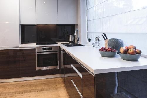 Köök või kööginurk majutusasutuses Jurmala Lux Apartments - Seaside