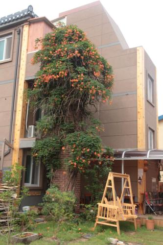Dasomchae Hanok stayにある庭