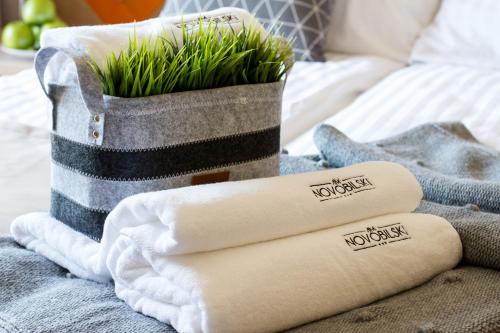 Кровать или кровати в номере Novobilski - pod stokiem Kotelnica, obok Termy Bania