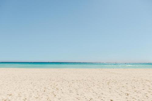 a sandy beach with the ocean in the background at Allegro Playacar - All Inclusive Resort in Playa del Carmen