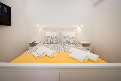 Posteľ alebo postele v izbe v ubytovaní Apartment Spartion