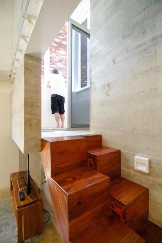 Ruang duduk di Casa de Piedra Tulum