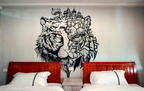 Ένα ή περισσότερα κρεβάτια σε δωμάτιο στο Joy Style Hostel
