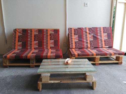 Zona de estar de Sarawally Guesthouse