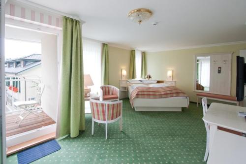 Ένα ή περισσότερα κρεβάτια σε δωμάτιο στο Alter Landkrug