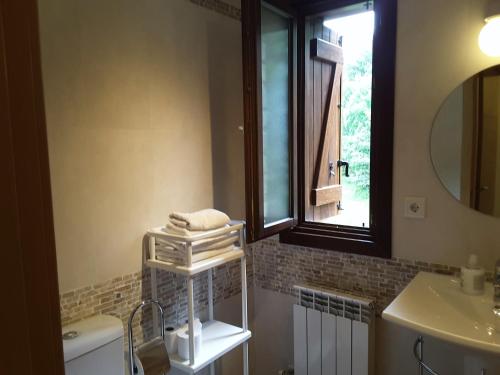 Koupelna v ubytování Apartamentos Argualas
