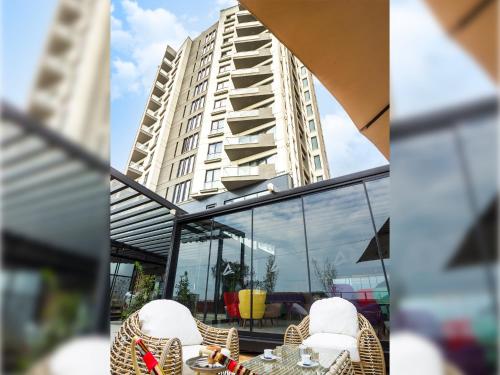 Balkoni atau teres di Alesha Suite Otel