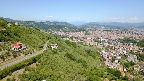a view of a city from a hill at Agriturismo La Pietra 1 e La Pietra 2 in La Spezia