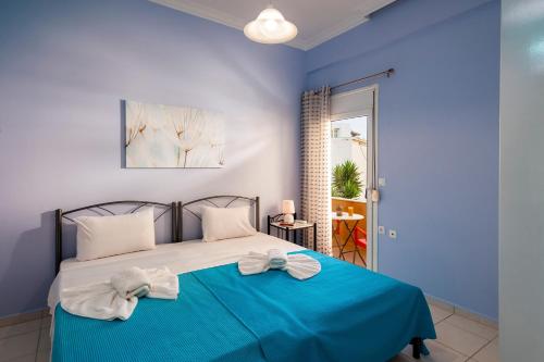 Krevet ili kreveti u jedinici u okviru objekta Eleni Apartments
