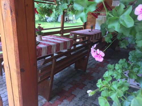 Taman di luar Pensiunea Felyviss