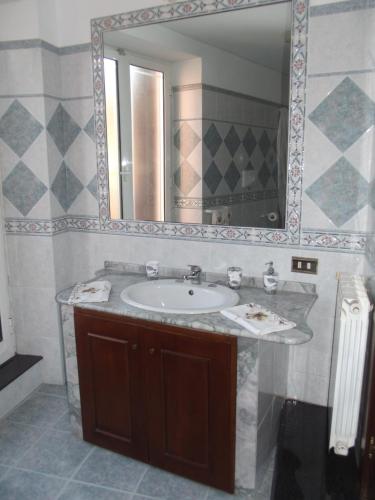Koupelna v ubytování B&B del Mare