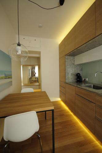 Η κουζίνα ή μικρή κουζίνα στο Design Apartment in Park