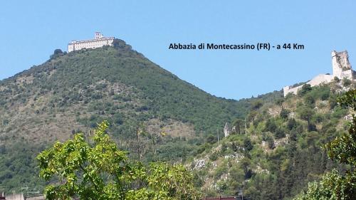 a building on the top of a mountain at Villa Margherita in Montaquila