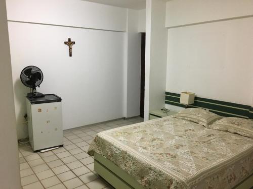 Säng eller sängar i ett rum på Maravilhoso Apartamento - 175 m2