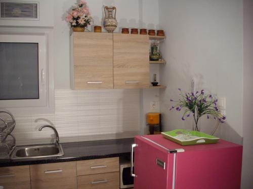 A cozinha ou cozinha compacta de Lilly's Appartments