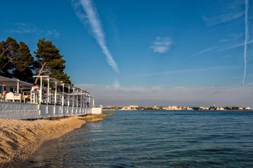 a view of the water from the shore at Apartments Nino 1 in Zadar