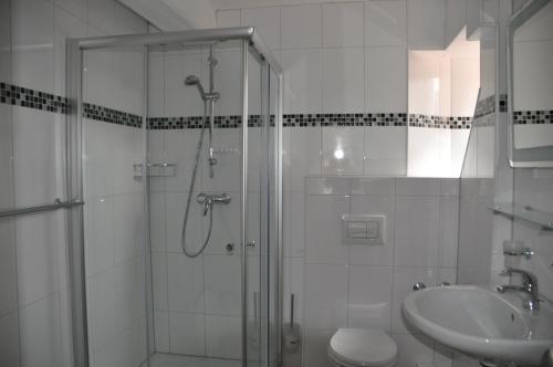 Kúpeľňa v ubytovaní Hafenblick vom Kapitänshaus