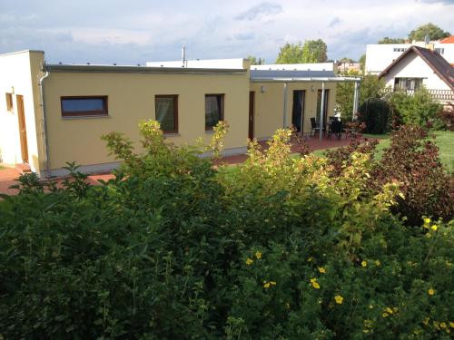a house with a garden in front of it at Apartment Zelená zahrada in Mladá Vožice