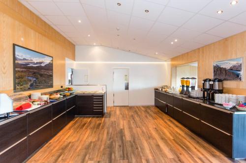 Kuchyň nebo kuchyňský kout v ubytování Hotel Skaftafell