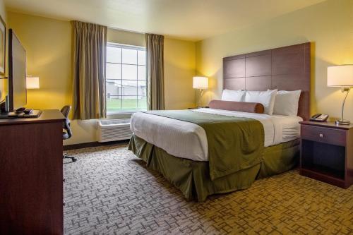 Кровать или кровати в номере Cobblestone Hotel & Suites - Orrville