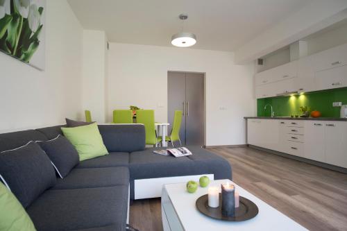 Kuchyňa alebo kuchynka v ubytovaní Apart-Center Makuszyńskiego