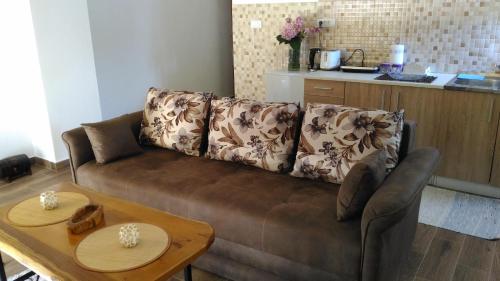 a living room with a couch and a table at Apartment Mond in Virpazar