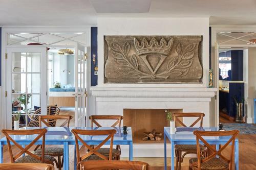 Χώρος καθιστικού στο Strandhotellet