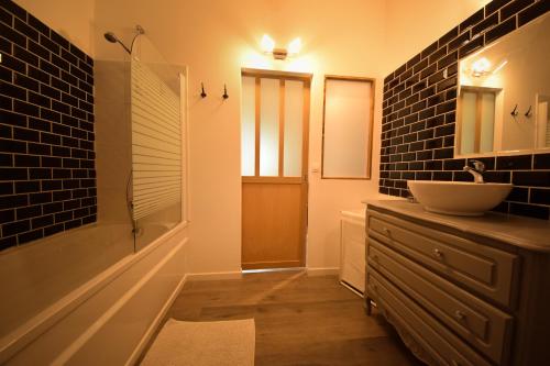 Ванная комната в Chambres d'Hotes Lorengrain