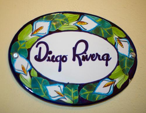 a plate with the words dip dye therapy on it at Casa Calderoni in San Miguel de Allende