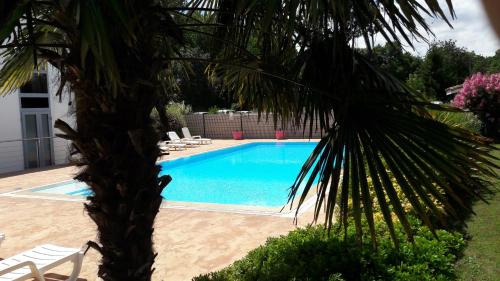 Der Swimmingpool an oder in der Nähe von Agape Hotel Niort- Bessines