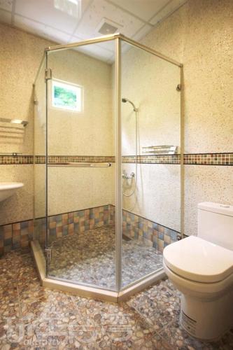 Koupelna v ubytování Taomilu B&B