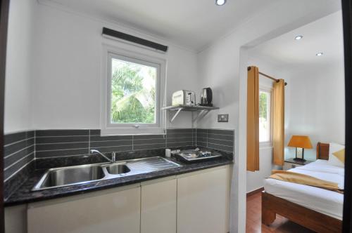 Kuchyň nebo kuchyňský kout v ubytování Yasad Residence