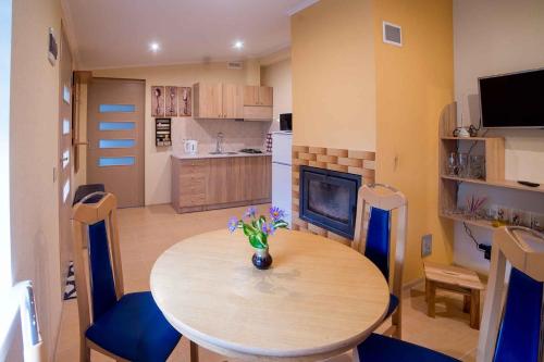 Una cocina o zona de cocina en Brīvdienu māja Saulīte