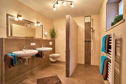 Ένα μπάνιο στο Ferienhaus Fidelis