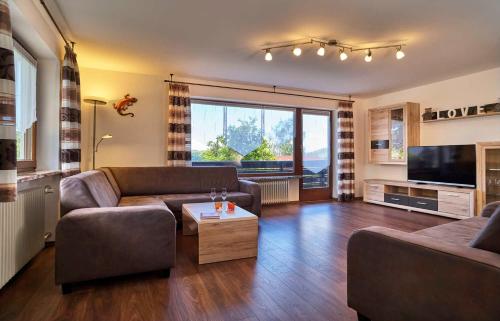 Μια τηλεόραση ή/και κέντρο ψυχαγωγίας στο Ferienhaus Fidelis