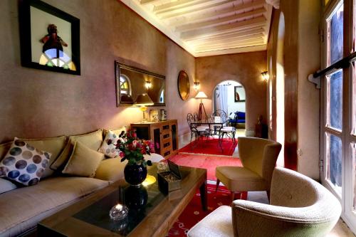 Зона вітальні в Riad Merstane Marrakech