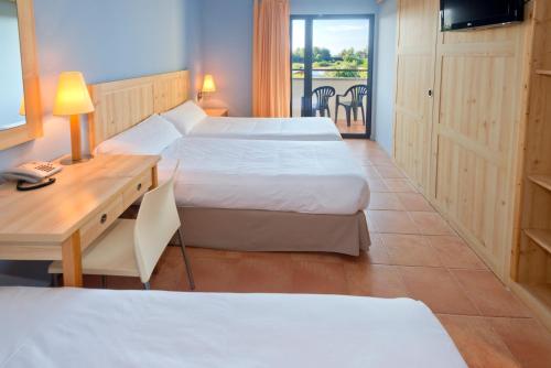
Cama o camas de una habitación en Vilar Rural de Cardona

