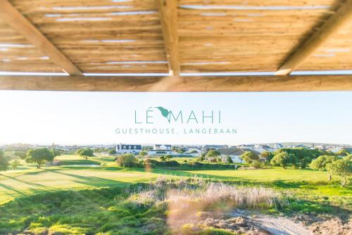 a view of the golf course at le waill guest house at Le Mahi Guest House in Langebaan