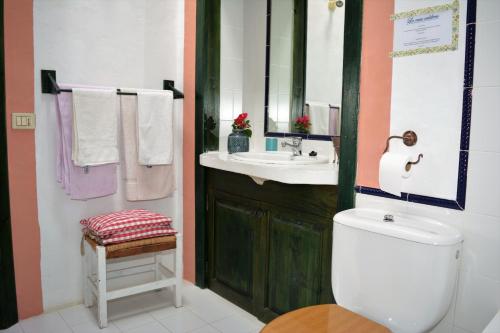 Ett badrum på La Casa Caldera