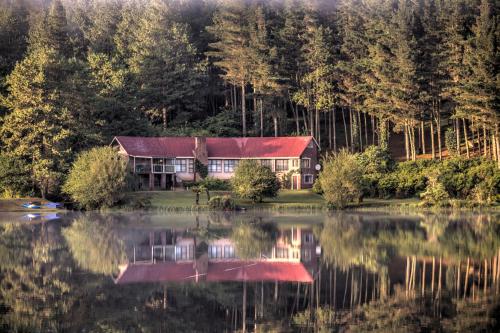 una casa a orillas de un lago en Pavetta Country House, en Magoebaskloof