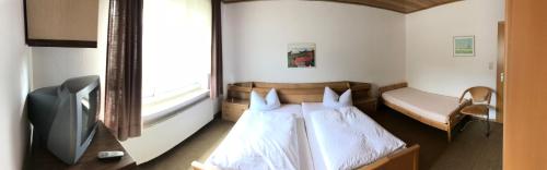Cama o camas de una habitación en Dribischenhof