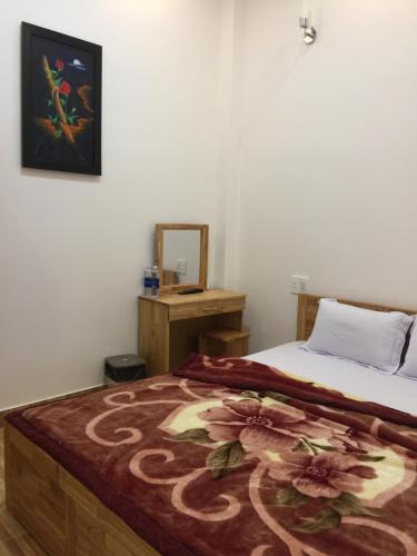 Cama o camas de una habitación en Gia Khanh Hotel