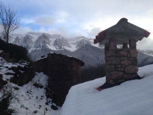 Cal Sansa durante el invierno