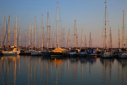 a group of boats docked in the water at NicaDomus B&B in Licata