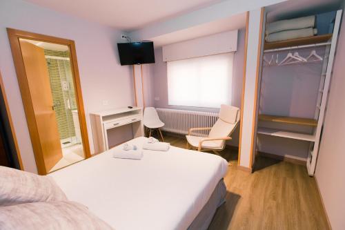 Katil atau katil-katil dalam bilik di Hostal Viena