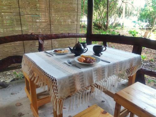 Comida en la casa de huéspedes o alrededores